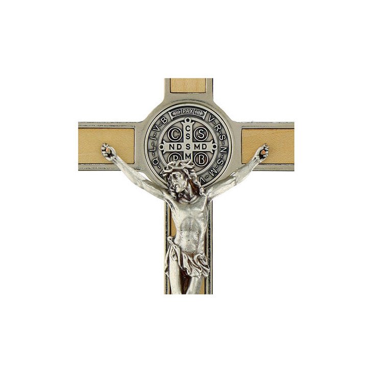 Croix de Saint Benoit - Bois d'érable - 12 cm