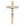 Crucifix en bois avec le Christ en métal - 15 cm