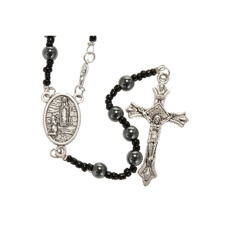 Chapelet Notre Dame de Lourdes - Hématite