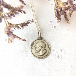 Médaille Saint Padre Pio - Argent