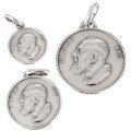 Médaille Saint Padre Pio - Argent