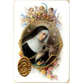 Carte de prière avec poinçon - Sainte Rita