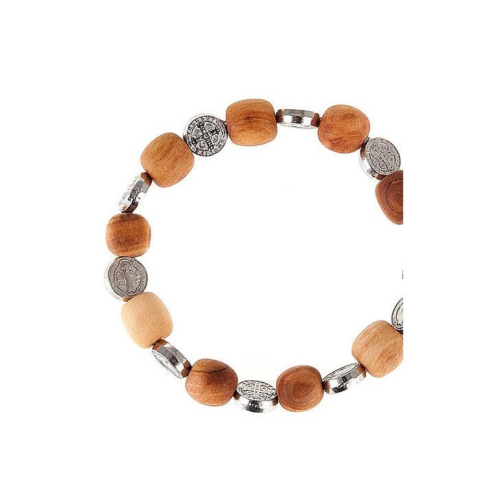 Bracelet Saint Benoit - Bois d'olivier