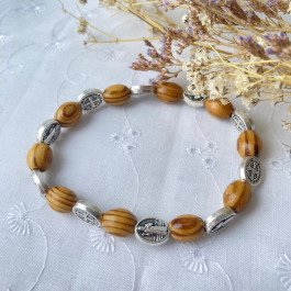 Bracelet Saint Benoit - Bois d'olivier