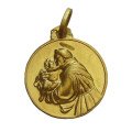 Médaille Saint Antoine de Padoue - plaqué or