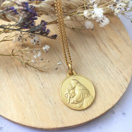 Médaille Saint Antoine de Padoue - plaqué or