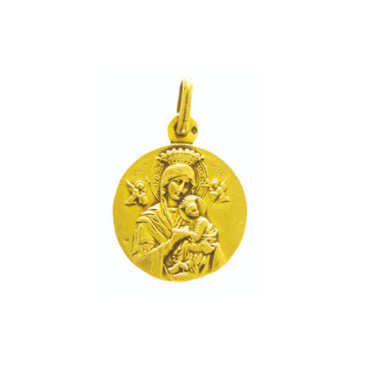 Médaille Notre Dame du Perpétuel Secours 18 mm - plaqué or