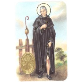 Carte de prière avec poinçon - Saint Pérégrin