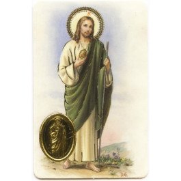 Carte de prière avec poinçon - Saint Jude