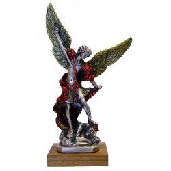 Statue Saint Michel Archange en métal - 22 cm