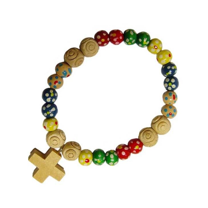 Bracelet enfant missionnaire - Bois