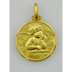 Médaille Ange - plaqué or