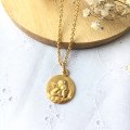 Médaille Ange - plaqué or