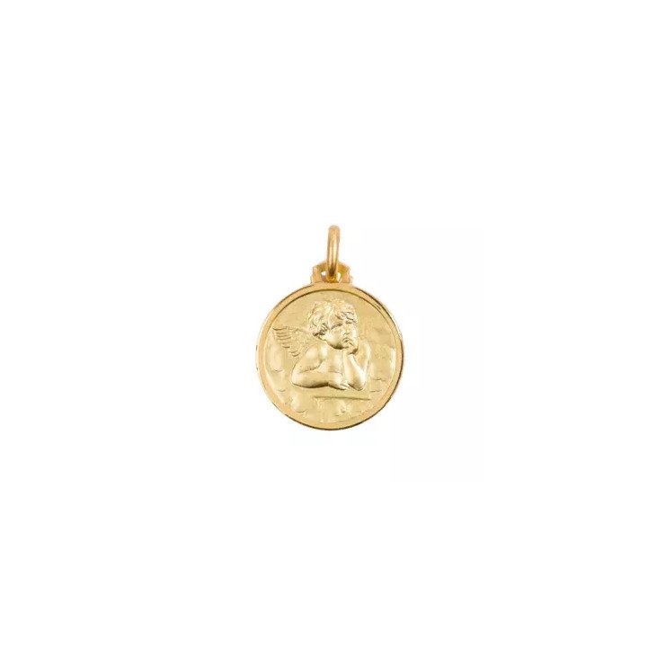 Médaille Ange - plaqué or