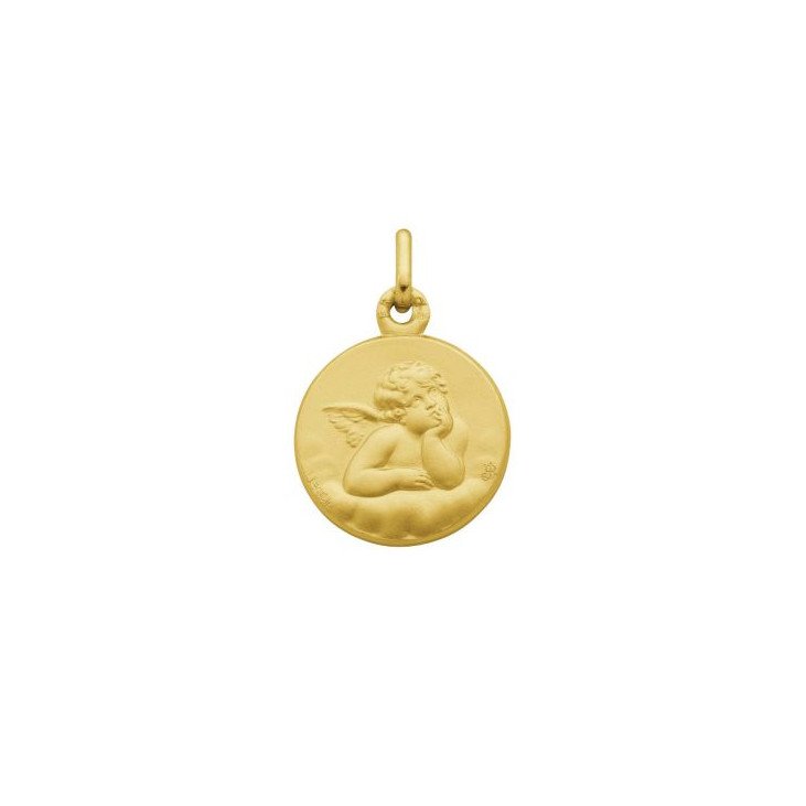 Médaille Ange - plaqué or