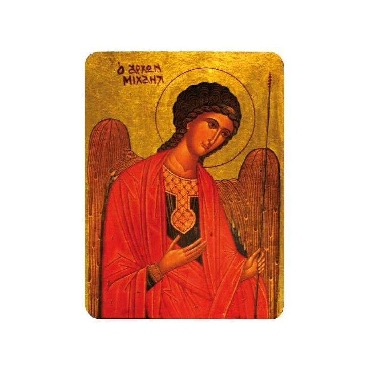 Icône plate Saint Michel rouge