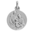 Médaille Sainte Famille 18 mm - argent