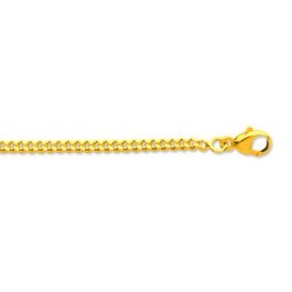 Chaine maille gourmette 2.2 mm - 45 cm en or