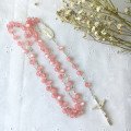 Chapelet Vierge Miraculeuse - Résine Rose