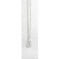 Chaîne maille gourmette diamantée 1,5 mm  - Argent