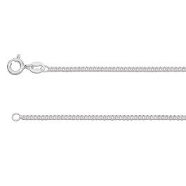 Chaîne maille gourmette 1,8 mm - 60 cm - Argent