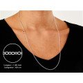 Chaîne maille forçat 1,9 mm - 60 cm - Argent