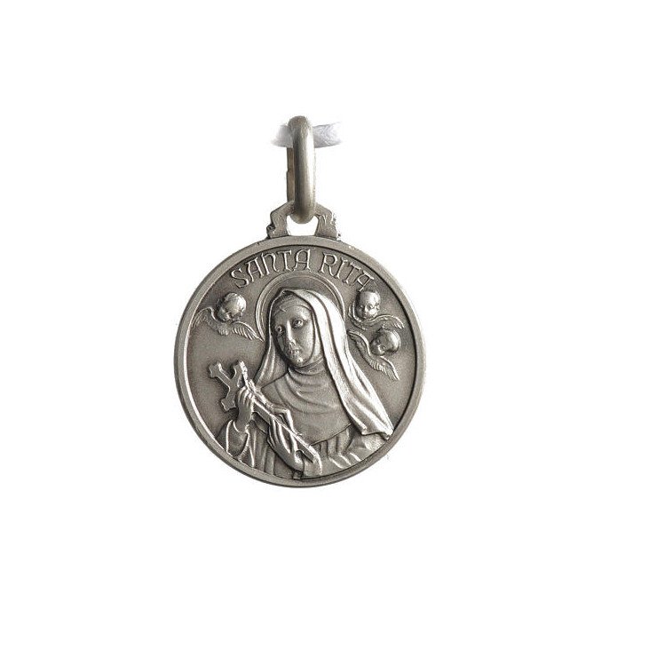 Médaille Sainte Rita portrait - argent