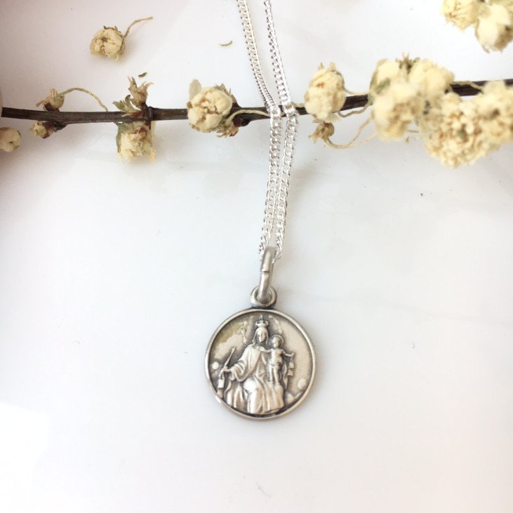 Médaille Notre-Dame du Mont Carmel en argent