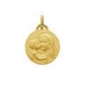 Médaille de la Vierge de Tendresse 18 mm - plaqué or