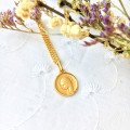 Médaille de la Vierge Marie 13 mm - plaqué or