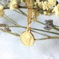 Médaille de la Vierge Marie 13 mm - plaqué or
