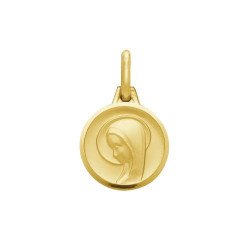 Médaille de la Vierge moderne 13mm - plaqué or