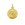 Médaille de la Vierge de profil ronde - plaqué or