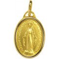 Médaille Miraculeuse bord rond - or 18 carats