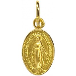 Médaille Miraculeuse bord fin - or 18 carats
