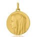 Médaille de la Vierge souriante en or 18 carats