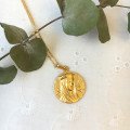 Médaille de la Vierge couronnée 20 mm en or 18 carats