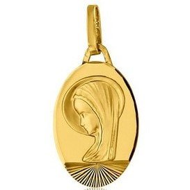 Médaille de Marie qui répand ses grâces - or 18 carats