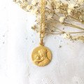 Médaille Vierge à l'Enfant de Botticelli en or 18 carats