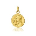 Médaille Vierge à l'Enfant de Botticelli en or 18 carats