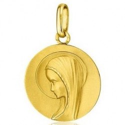 Médaille de la Vierge moderne 18mm - or 18 carats