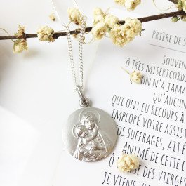 Médaille de la Vierge à l'Enfant - argent