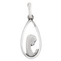 Médaille de la Vierge priante ajourée - argent