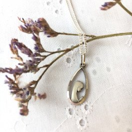 Médaille de la Vierge priante ajourée - argent