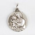 Médaille Saint Joseph - Métal argenté - 18 mm
