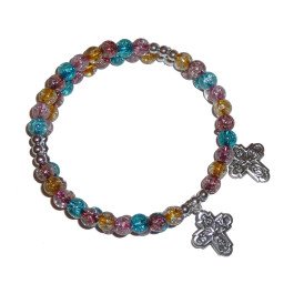 Bracelet chapelet multicolore