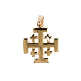 Croix de Jérusalem - plaqué or