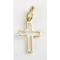 Croix ajourée - plaqué or