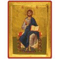 Icône creuse du Christ Intronisé