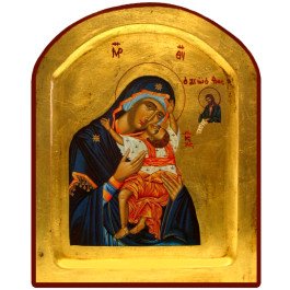 Icône Creuse Arrondie Vierge de Passion